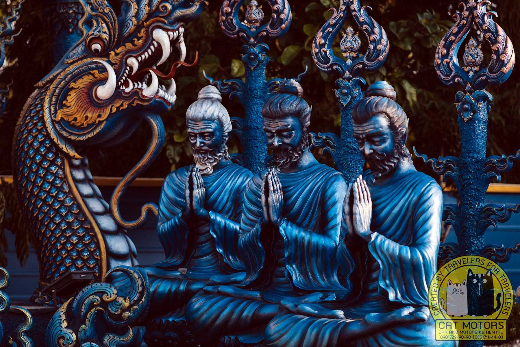 Statues Of The Three Buddhist Sages