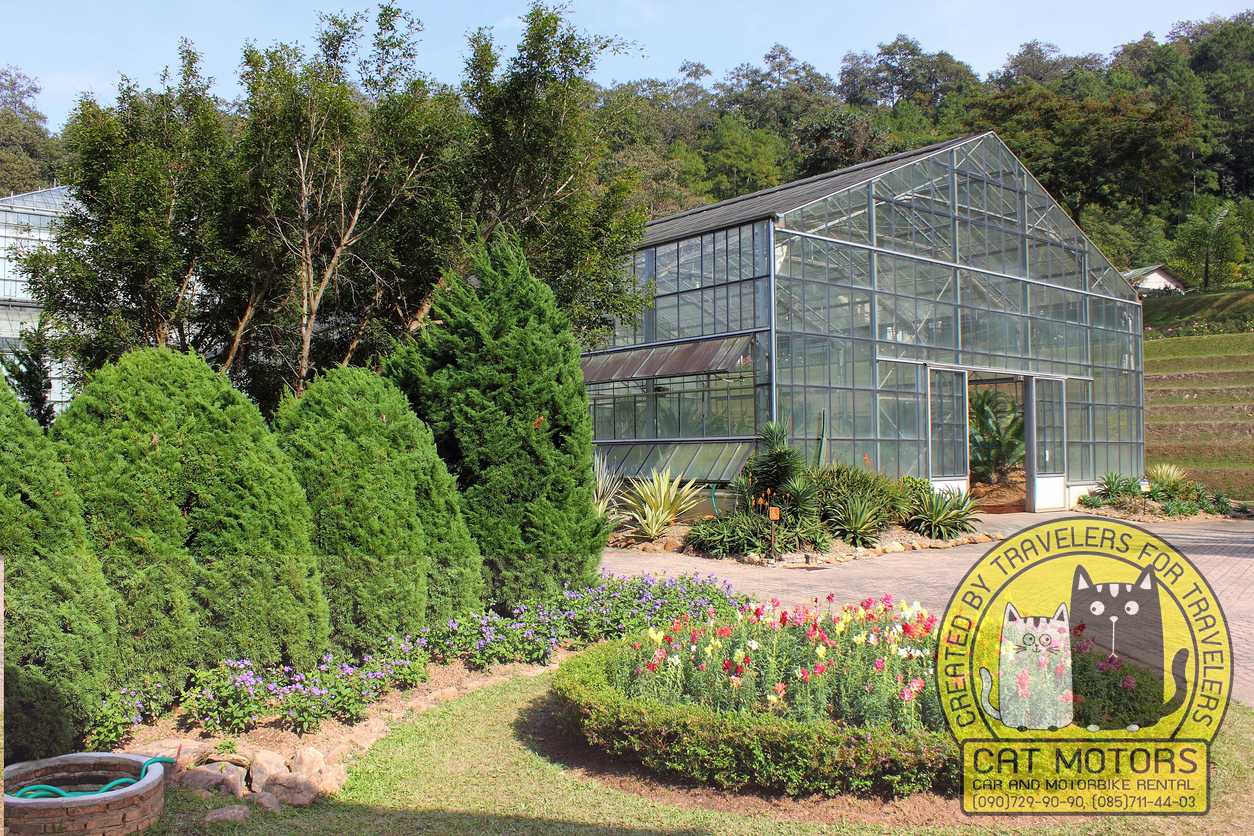 Greenhouse in Queen Sirikit Botanical Gardens, Chiang Mai Province.