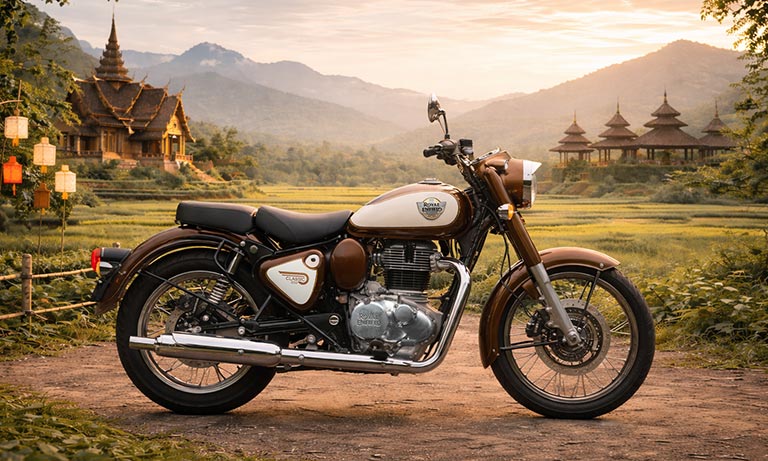 royal enfield classic bike rental chiangmai
