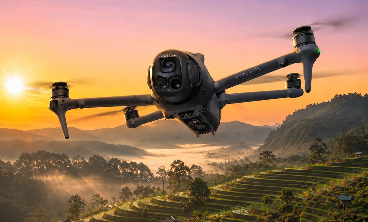 DJI Mavic 4 Pro for filming motorcycle trips from Chiang Mai